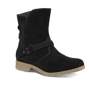 Teva Women's De La Vina Low Suede Boot Black Sz 8